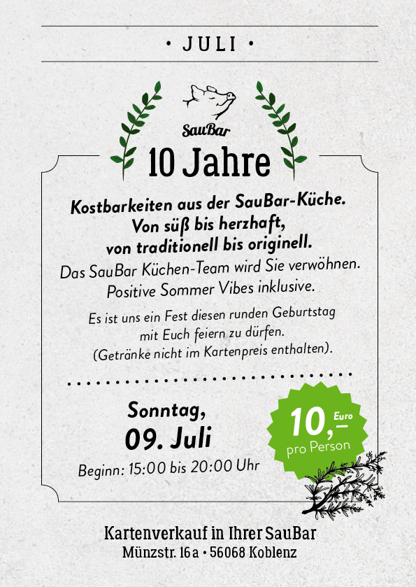 10 Jahre SauBar